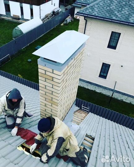 Ремонт дымовых труб, вытяжные трубы, кирпичные