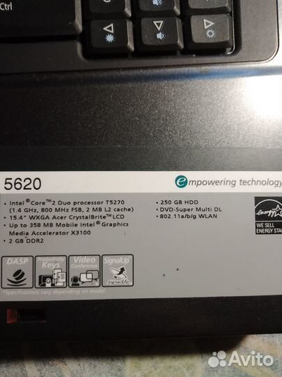 Ноутбук Асer Extensa 5620