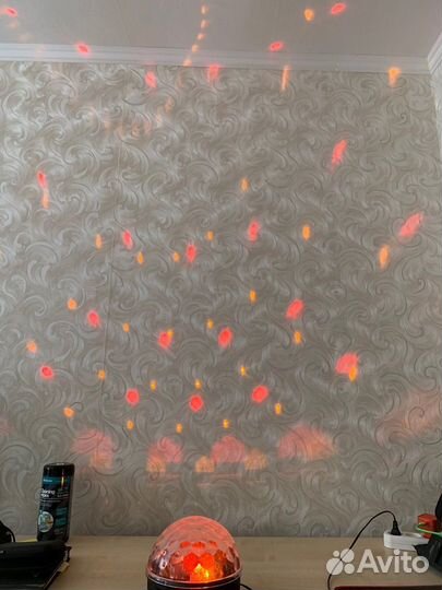 Новогодний музыкальный светодиодный диско-шар