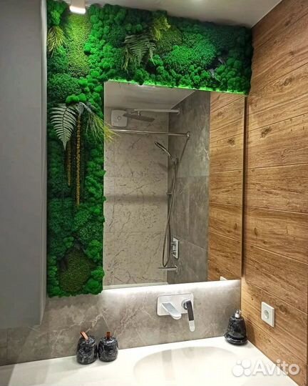 Панно из стабилизированного мха