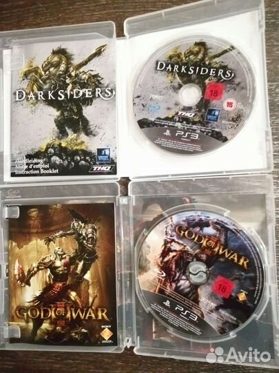 God of war, Darksiders. Диски для PS3