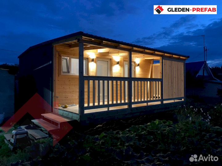 Модульный дом для глэмпинга с отделкой