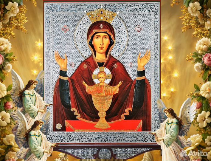 Икона Богоматери Неупиваемая чаша Большая Освящена