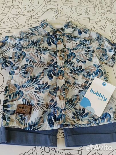 Комплект рубашка и шорты на мальчика