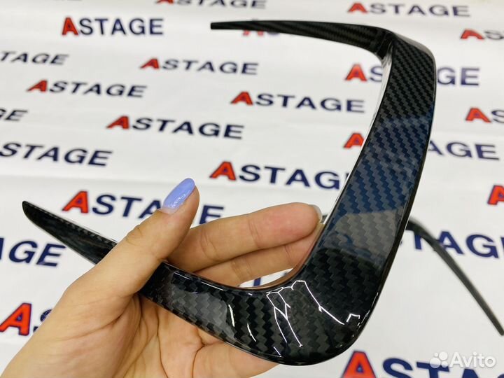 Вставки на капот для BMW G80 G82 сухой карбон