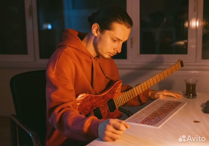 Супер Гитарист таблица все ноты и октавы