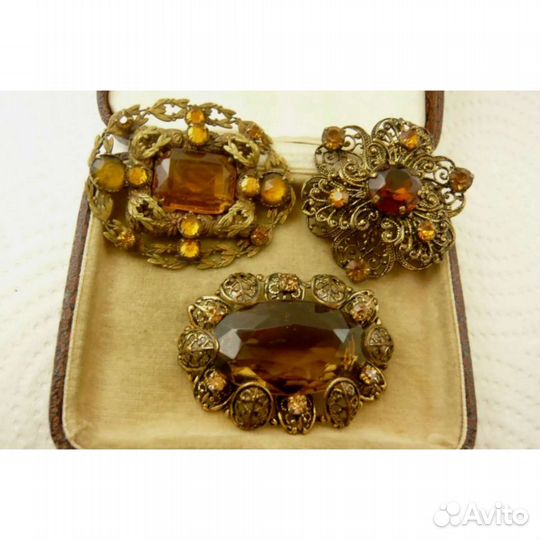 Брошь винтажная Чехословакия