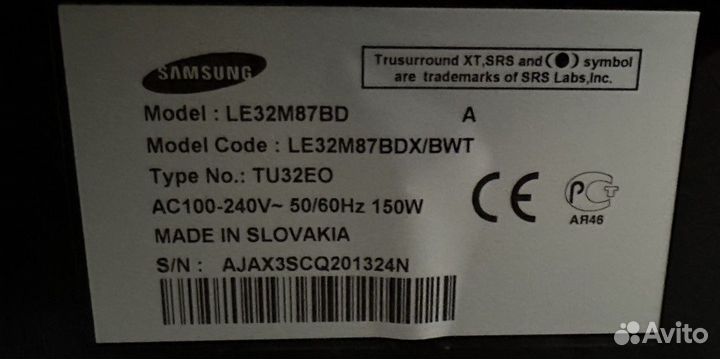 Телевизор samsung le32m87bd