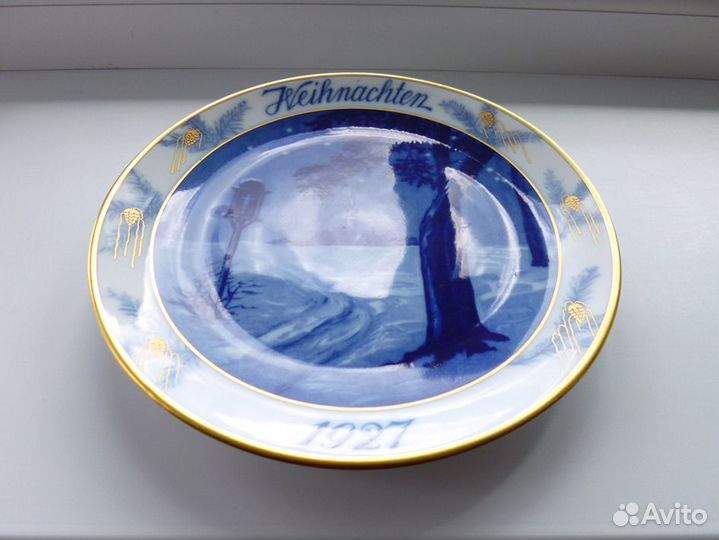 Тарелка Рождество Weihnachten 1927 Германия