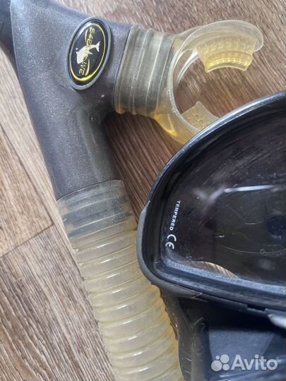 Маска для подводного плавания с трубкой