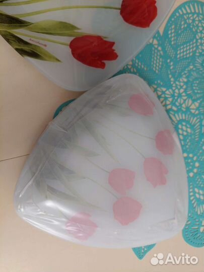 Набор посуды 6праздничных тарелок с блюдом