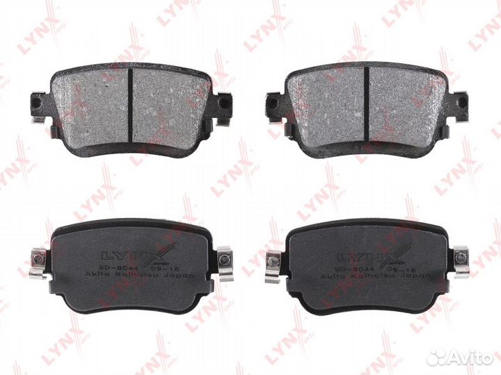 Колодки тормозные skoda octavia 12- задние