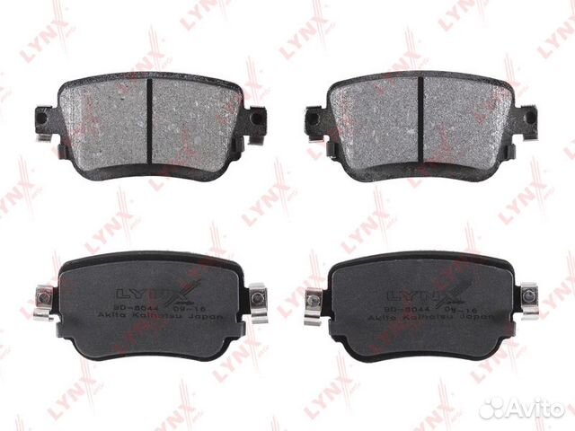 Колодки тормозные skoda octavia 12- задние