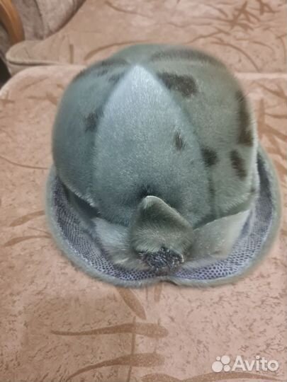 Шапка норковая женская 54