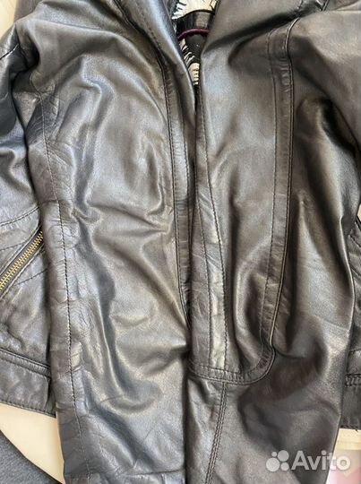 Кожаная куртка натуральная кожа 44 46