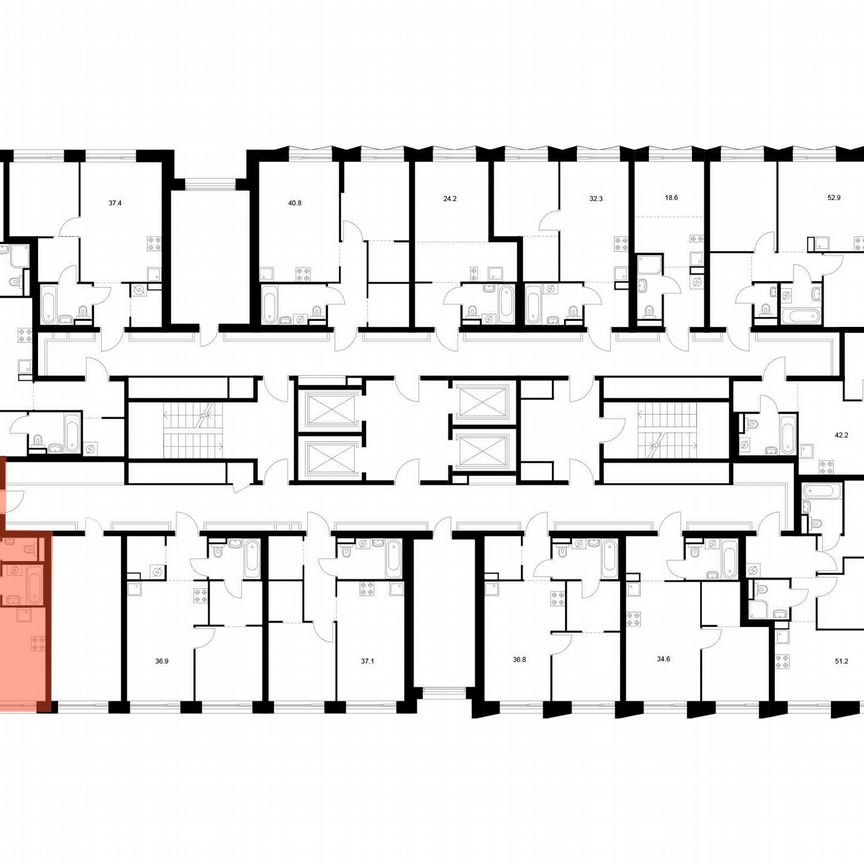 2-к. квартира, 56,2 м², 11/28 эт.