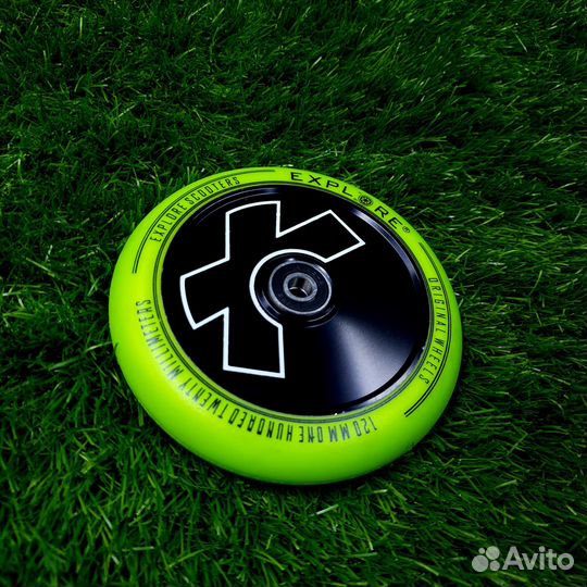 Колесо для трюкового самоката 120 мм (AL) лайм