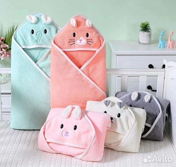 Детский уголок после душа, бани, микрофибра