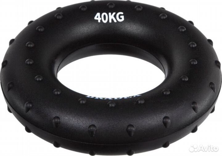 Кистевой эспандер 40 кг, круглый массажный, черный