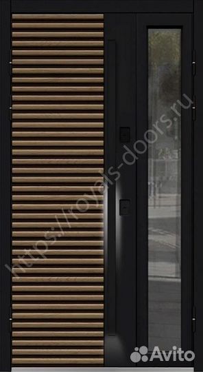 Уличная входная дверь с боковым стеклом RD-512