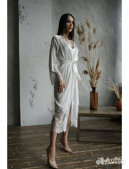 Халат свадебный