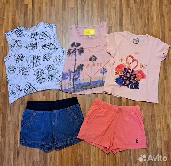 Одежда для девочки пакетом на рост 128