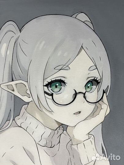 Картина маслом аниме фрирен