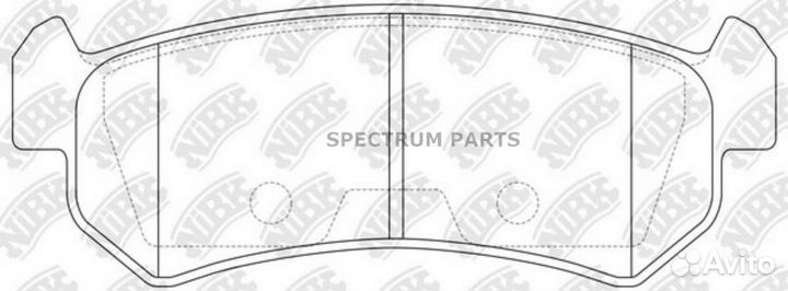 Колодки NiBK PN0376 nibk PN0376