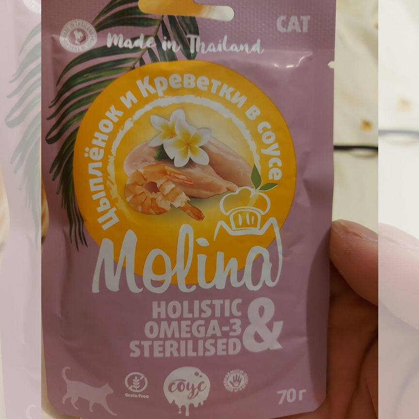 Влажный корм для кошек molina