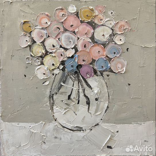 Картина маслом миниатюра на холсте