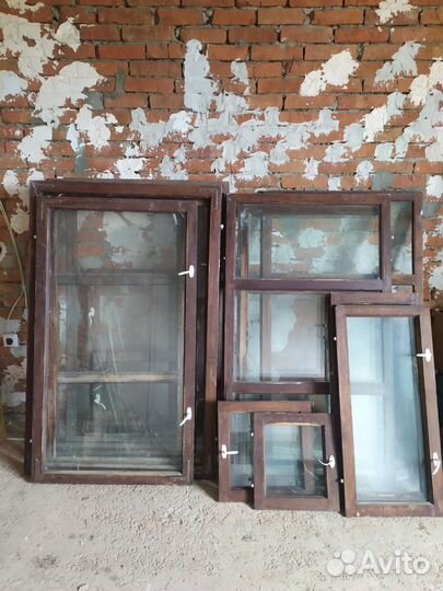 Деревянные окна со стеклопакетом бу