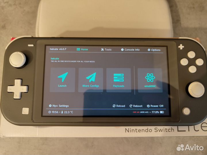 Nintendo switch lite прошитая 128gb