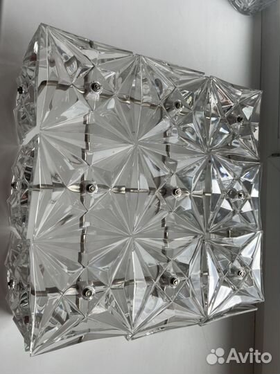 Светильник потолочный винтажный Искра хрусталь