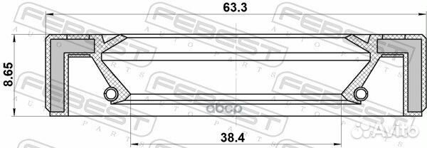 Сальник привода volvo V70 II 2000-2008/40*63*9