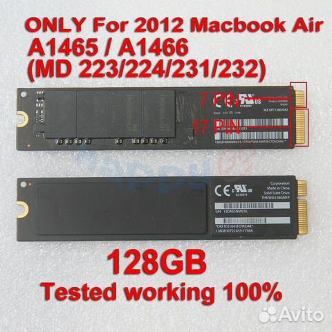 128GB SSD MZ-EPC1280/0A2 For Apple MacBook
