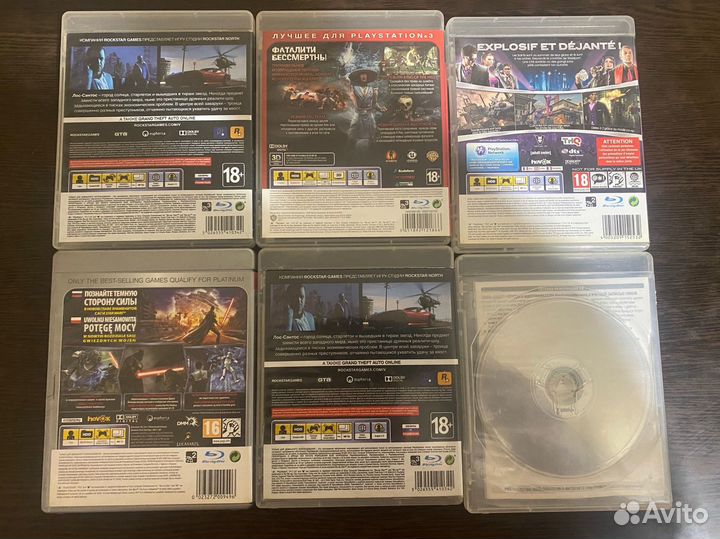 Хиты для PS3 (GTA V, MK 9, Saint row,Rayman)