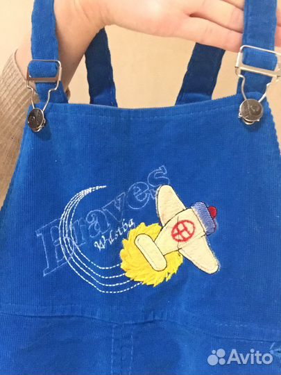 Вельветовый комбинезон 80