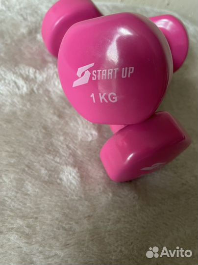Гантели виниловые 1 кг