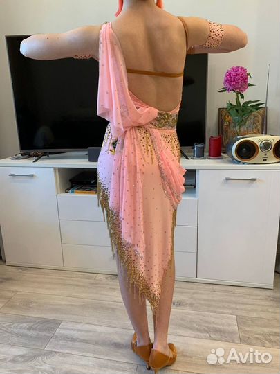 Платье спортивные бальные танцы латина Ю 2 - мол