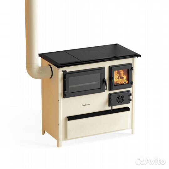 Печь с духовкой и плитой