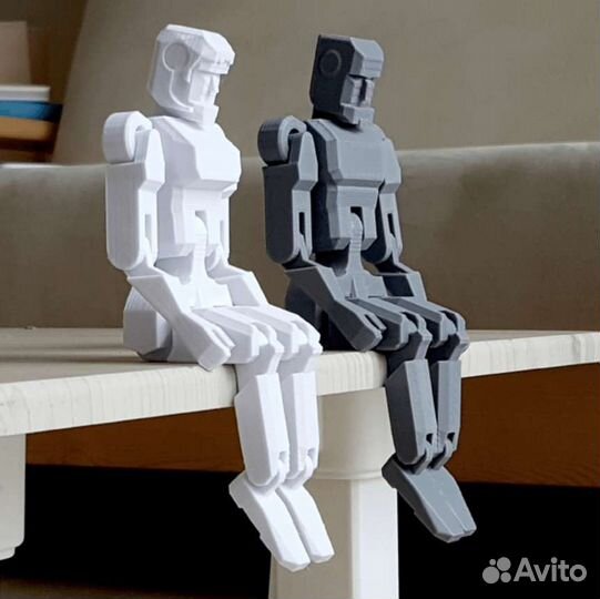 3D печать (пласт. PLA черный, белый)