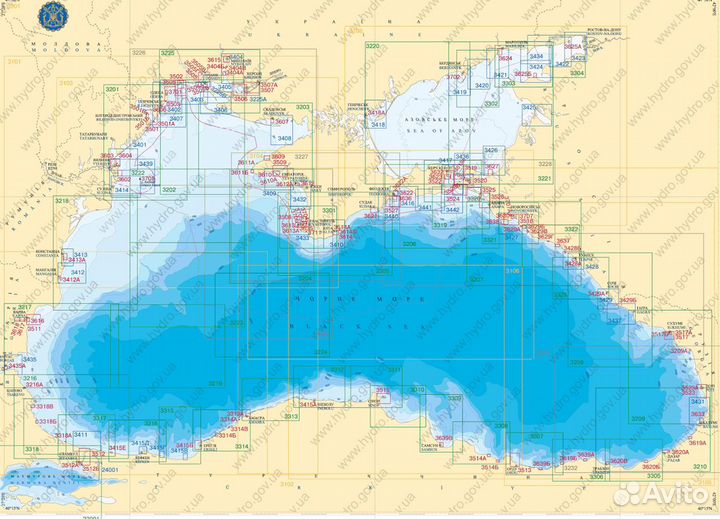 Навигационные карты Черное- Азовское моря