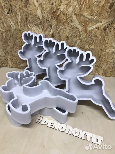 Оленята из пенополистирола