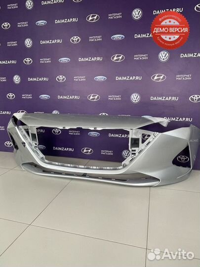 Бампер передний Hyundai solaris 2 (2020) серебрист