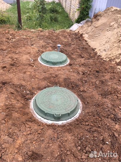 Септик, Колодец, Переливной под ключ, за 1 день