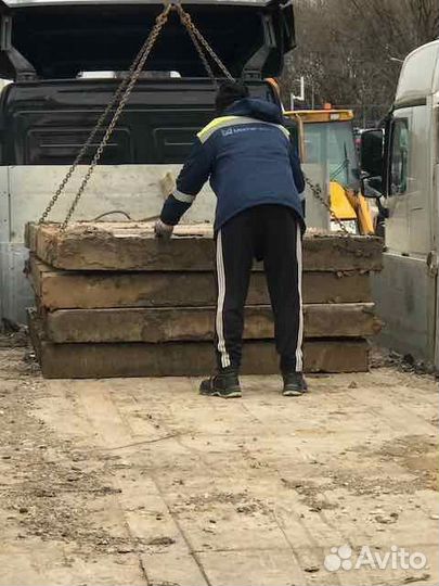 Плиты дорожные 3х1.75 бу, продажа укладка