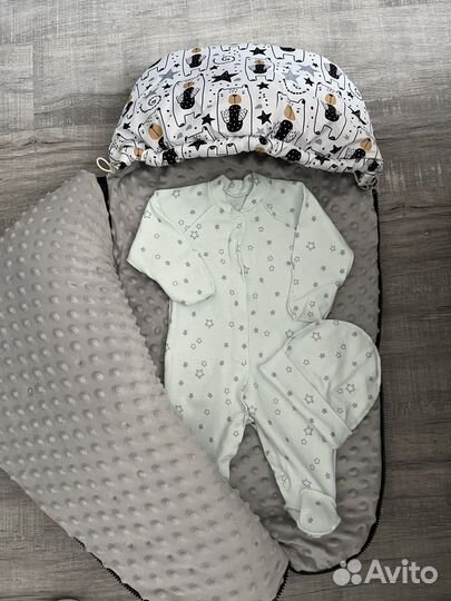 Зимний конверт на выписку