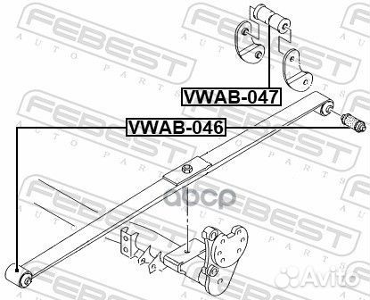 Vwab-046 сайлентблок рессоры Seat Inca 96-03