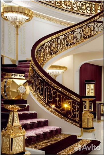 Кованые перила для лестниц