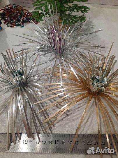 Елочные украшения СССР из лавсана